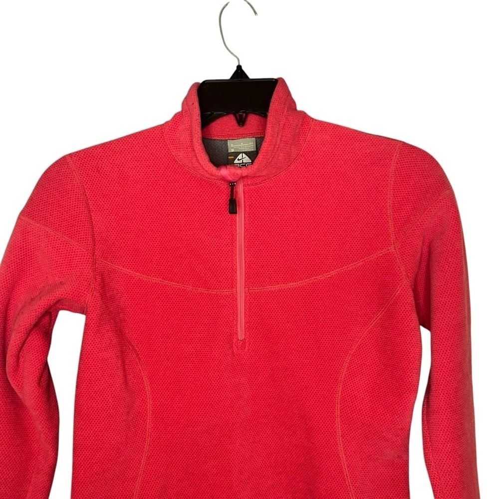 Nike ACG Pink Quarter Zip Fleece Pullover Small Outdoor Hiking - Picture 5 of 9